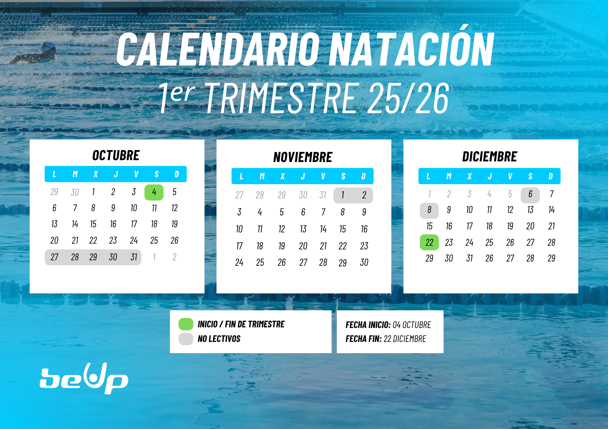 CALENDARIO NATACIÓN 25-26